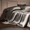 【BUY 2 FREE SHIPPING】25 Momme Luxury Pure Mulberry Silk Bedding Set of 4（1x Quilt Cover + 1x Bedsheet + 2x Pillowcases）