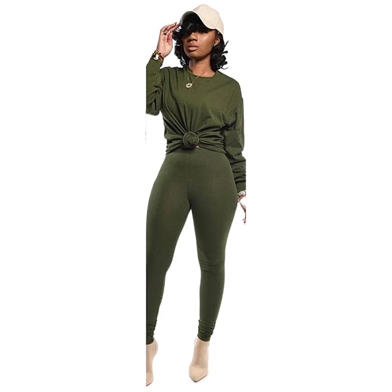 two piece set women 2 piece set stacked leggings clothes for women outfits stacked pants tracksuit female fall clothes 2021