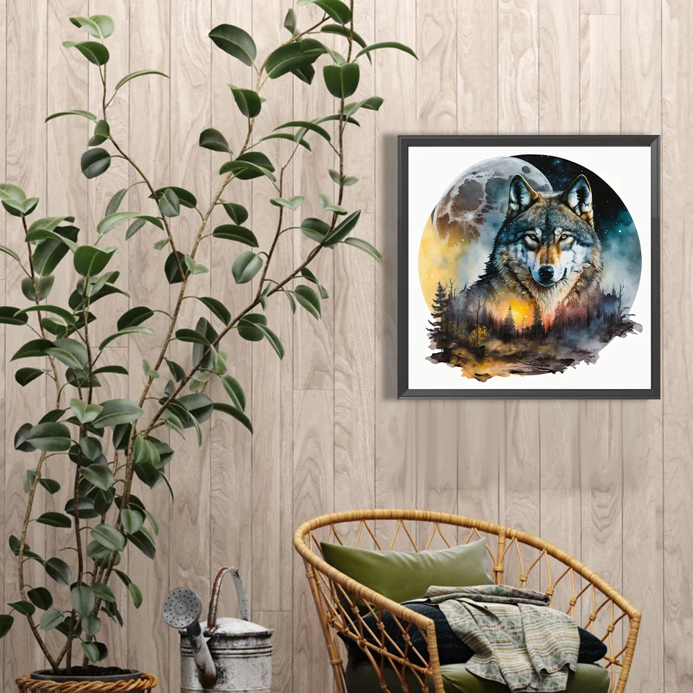 Diamond Painting - Full Round Drill - Wolf(Canvas|40*40cm)