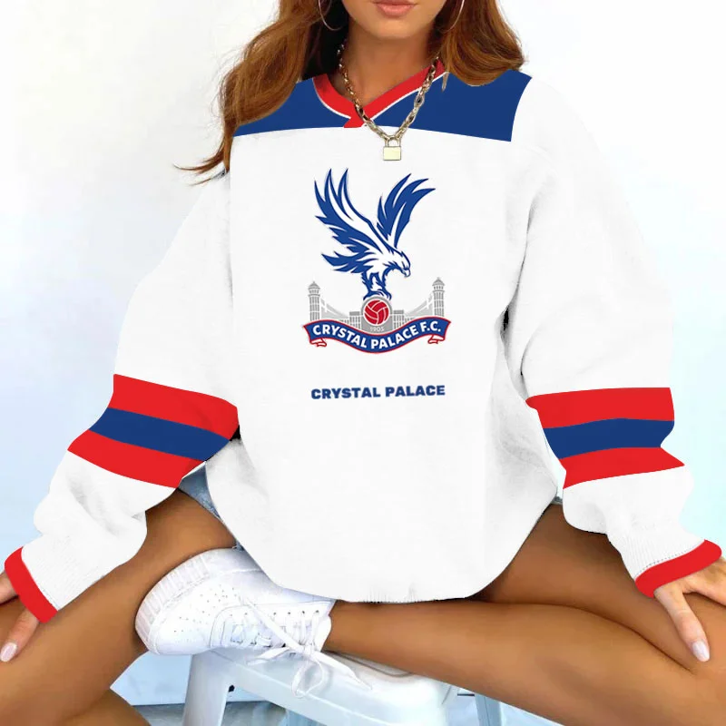 Women's Support CP Football Team Print Sweatshirt