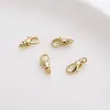 14K Golden Rotating Buckles DIY Jewelry Keychain Accessories 