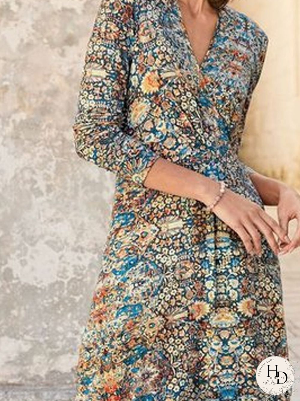 Long Sleeve Tc Weaving Dress