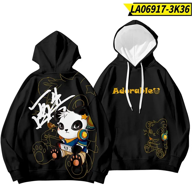 Cute Panda 3D Print Zip Up Women/Men Hoodie Sweatshirt Harajuku Streetwear Hip Hop Hipster Zipper Hooded Jacket Casual Tracksuit