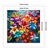 Color Flower-14CT Stamped Cross Stitch 50*50cm tapestrymarket