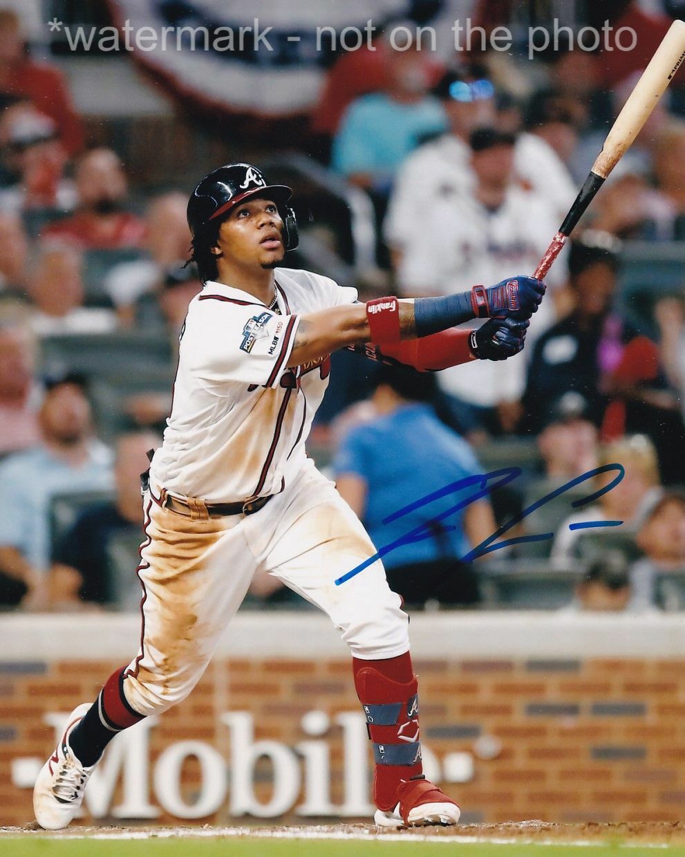 RONALD ACUNA JR SIGNED AUTOGRAPH 8X10 Photo Poster painting ATLANTA BRAVES