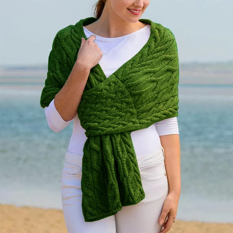 Wongn Wongn Women Knitted Shawl Scarf Autumn And Winter New Women's Scarf Women's Clothing