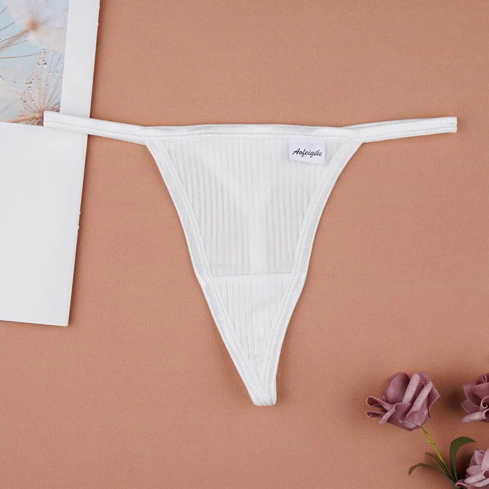 Billionm Thongs Women Sexy G-string Exotic Apparel Panties Girl Underpants Low Rise T Back Panties Female Solid Lingerie Panty