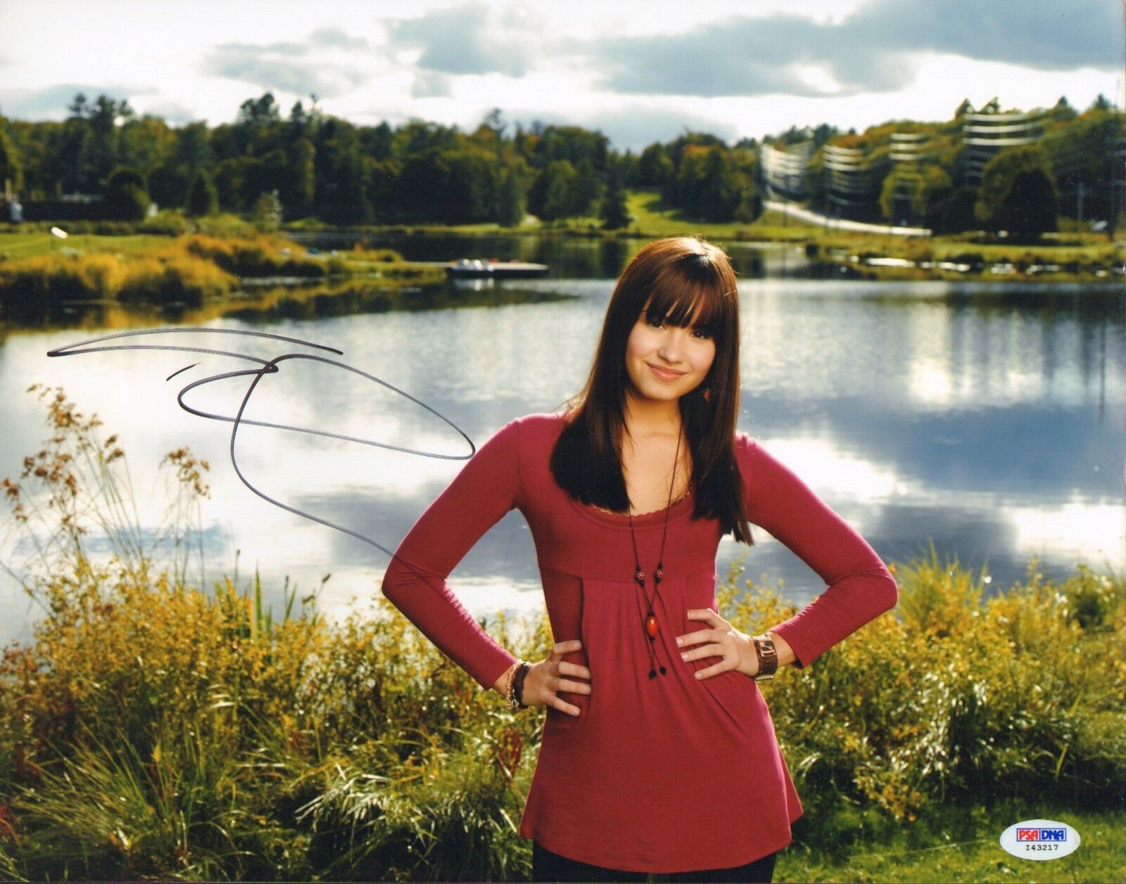 Demi Lovato Signed 11x14 Photo Poster painting PSA/DNA COA Disney Camp Rock Picture Autograph