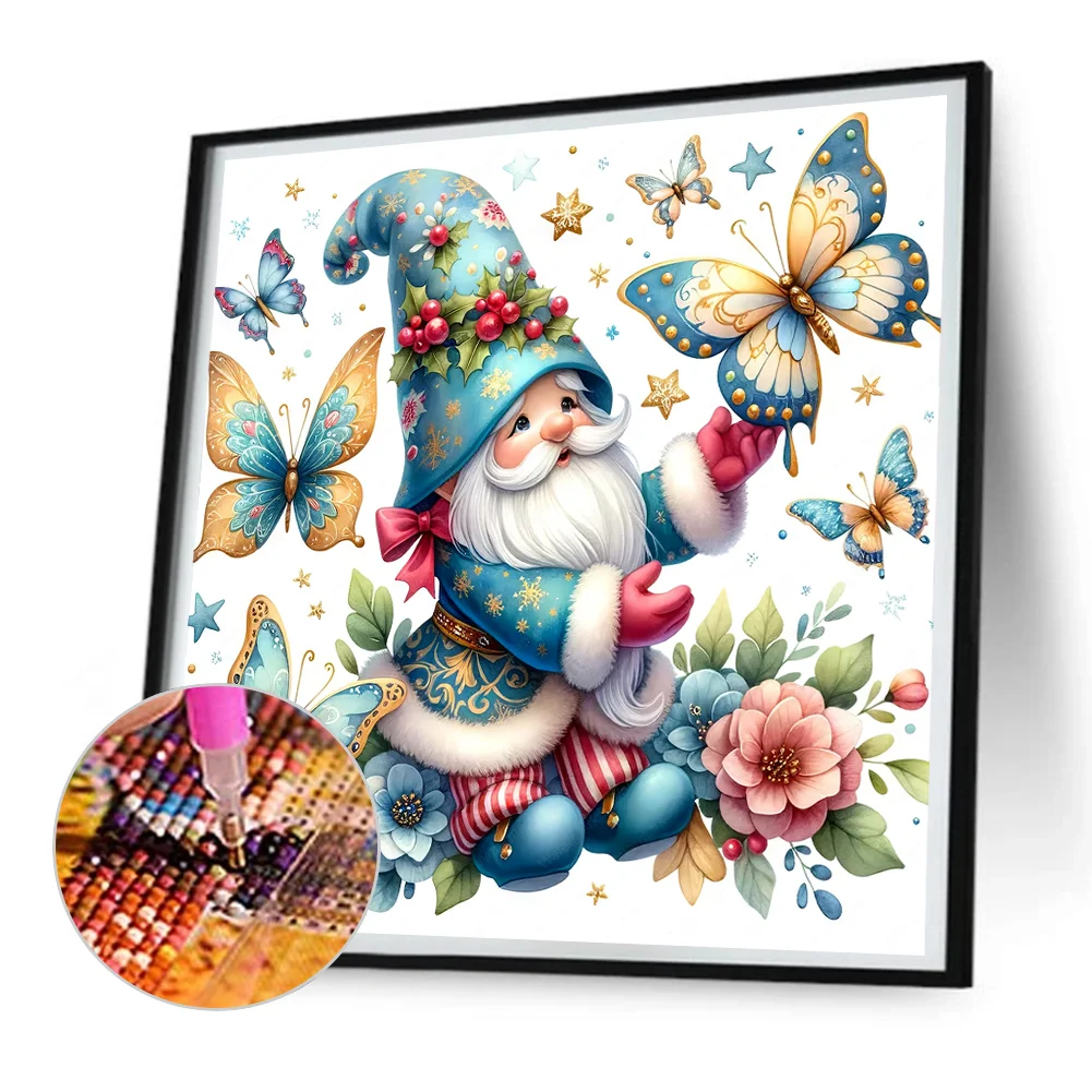 Diamond Painting - Full Round Drill - Christmas Gnome(Canvas|30*30cm)