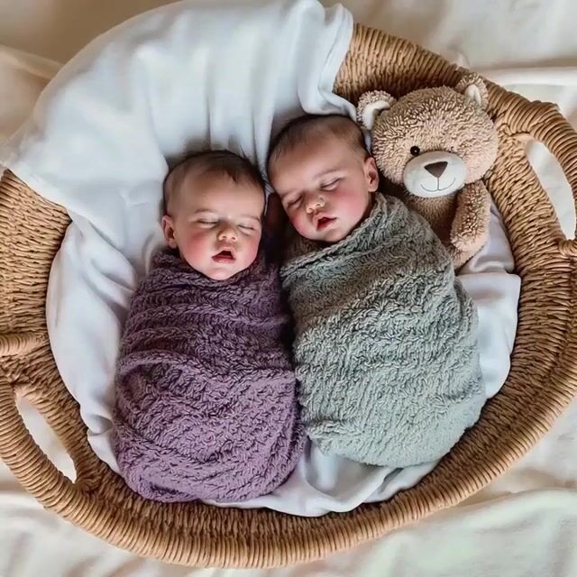 [Little Peanut Baby Dolls] 12'' Real Lifelike Twins Boy and Girl Aidan & Matthew Reborn Baby Doll