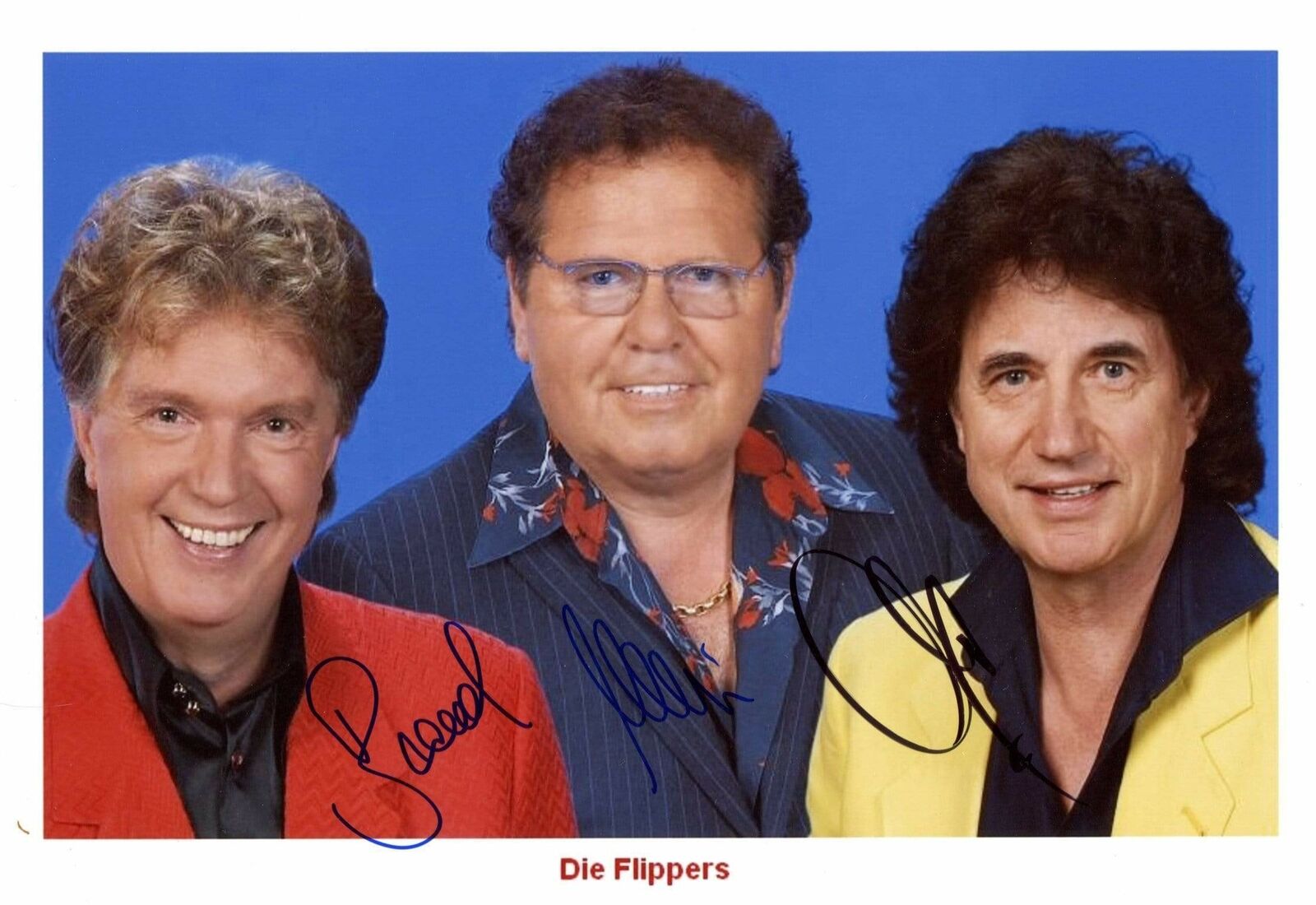 Die Flippers GERMAN SCHLAGER autographs, In-Person signed Photo Poster paintinggraph