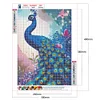 Diamond Painting-DIY Full Round Drill Peacock