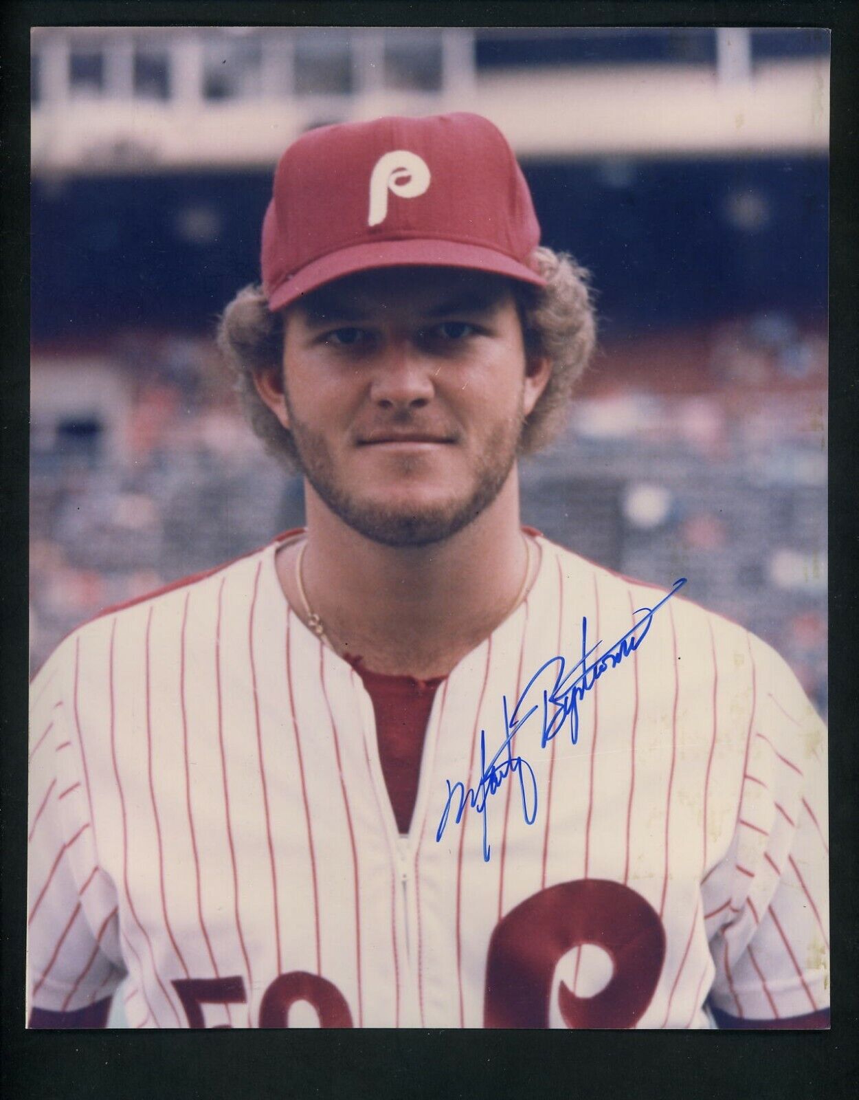 Marty Bystrom Signed 8 x 10 Photo Poster painting Philadelphia Phillies  SHIPPING