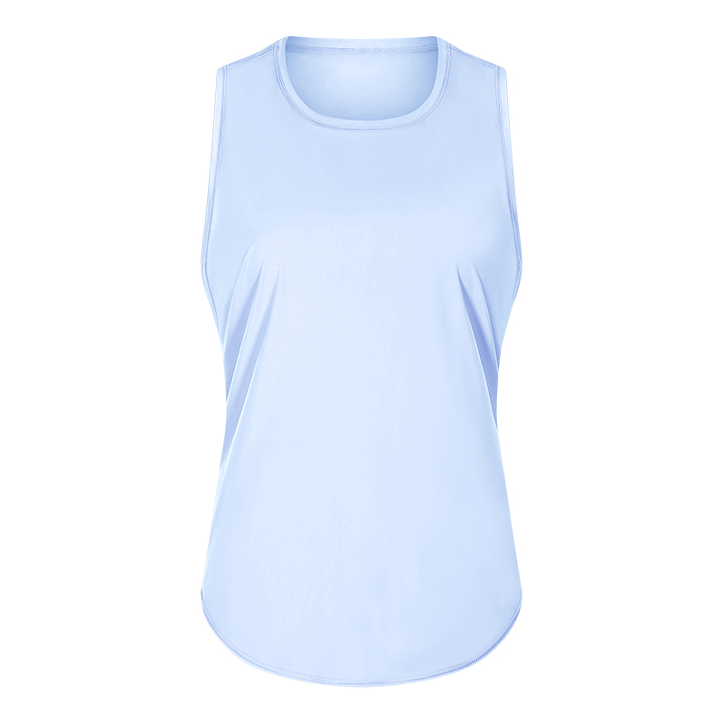 light blue strappy workout tanks on sale