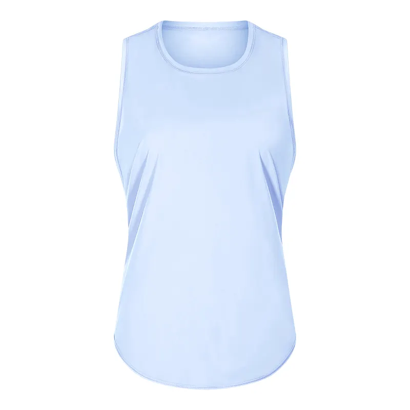 light blue strappy workout tanks on sale
