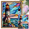 Lighthouse - 11CT Stamped Cross Stitch 50*65cm/19.69*25.59in