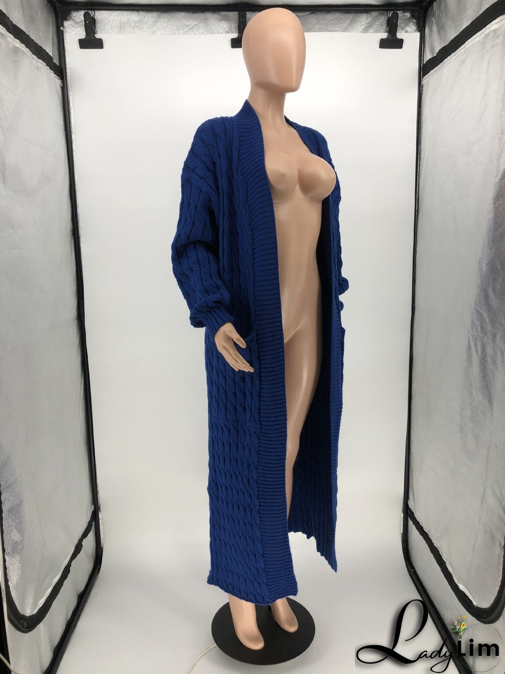 Women Winter Long Sleeve Plush Long Sweater Jacket