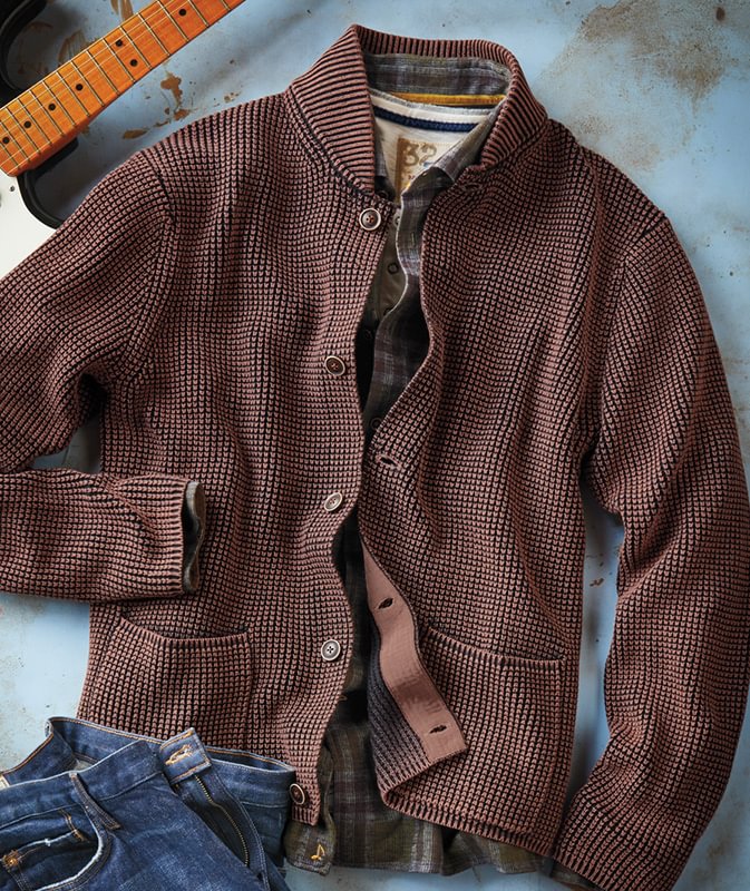 Men's Outdoor Vintage Pocket Knit Cardigan