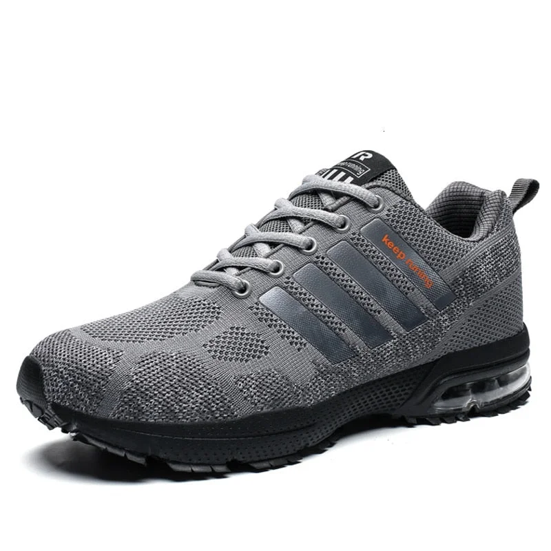 Air Cushion Men Sport Shoes Breathable Mesh Lace-up Sneakers Outdoor Light Non-slip Gym Trainers Walking Jogging Flats Big Size