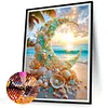 Diamond Painting -DIY Round Drill Crescent Coast Scenery