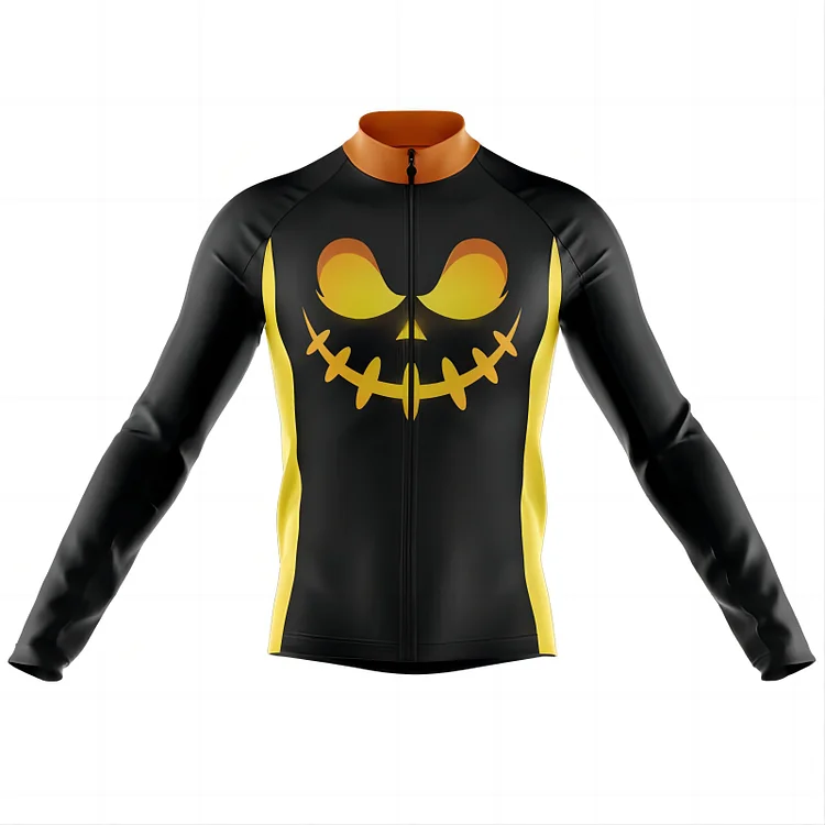 Jack-O-Lantern Men's Long Sleeve Cycling Jersey