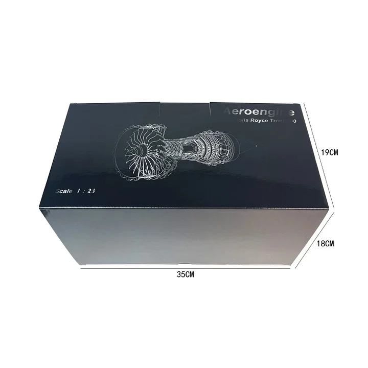 1/25 Simulation Aircraft Turbojet Engine Rotatable Model
