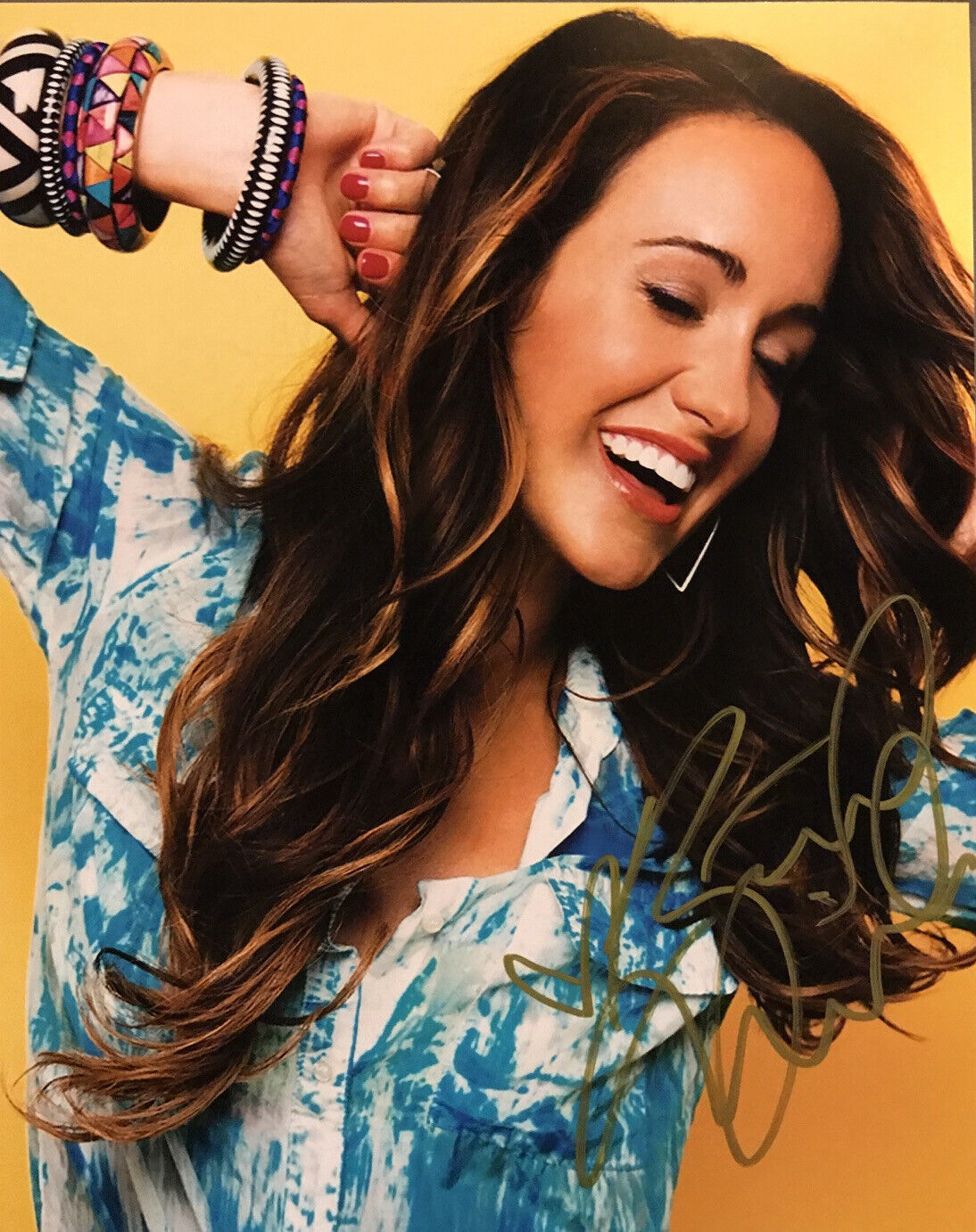 BRITT NICOLE SIGNED 8x10 Photo Poster painting SIGNED CHRISTIAN SINGER AUTOGRAPHED AUTHENTIC HOT