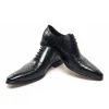 Mens Vintage Genuine Leather Oxford Dress Shoes
