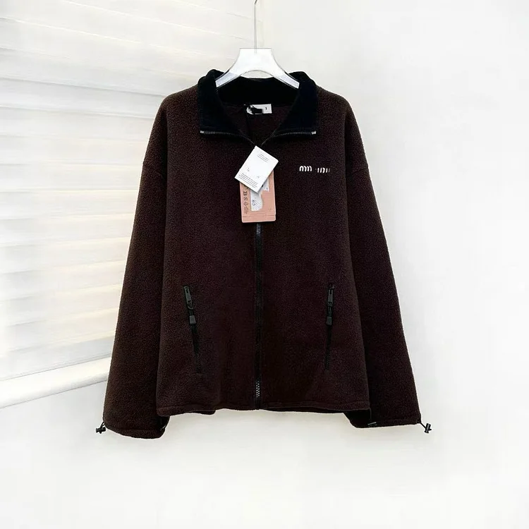 Coat Women  Polar Fleece Jacket Autumn Winter New Velvet Collar Outwear Overcoat Female