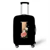 Stretch Printed Suitcase Cover Washable Luggage Protector Fits 18-32 Inch Luggage Letter pattern
