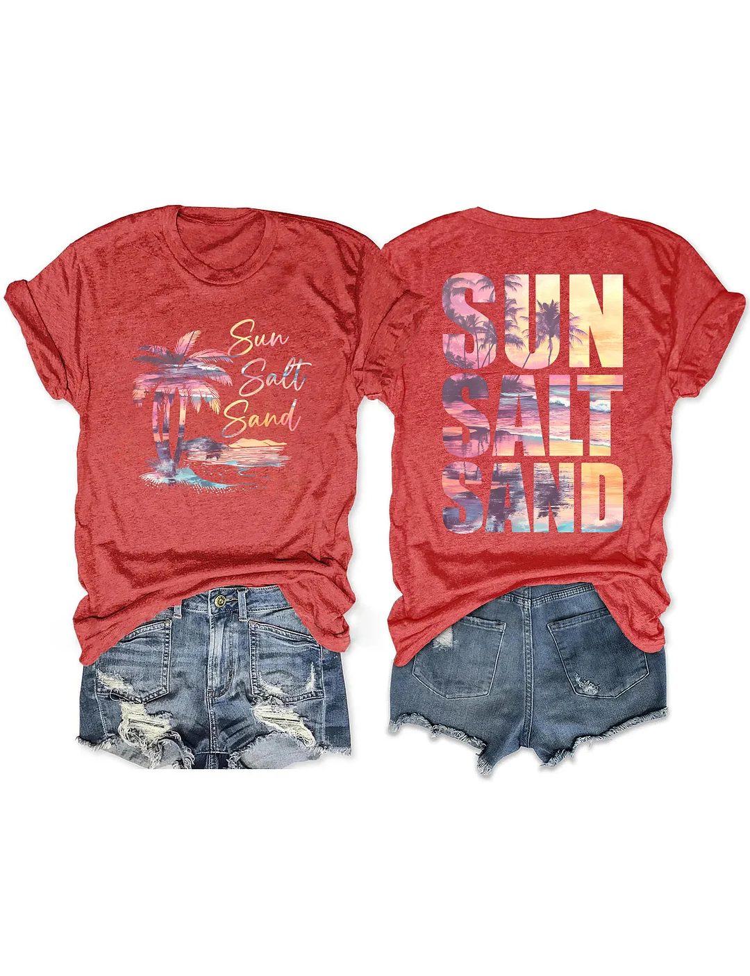 Retro Summer Sun Salt Sand T-shirt