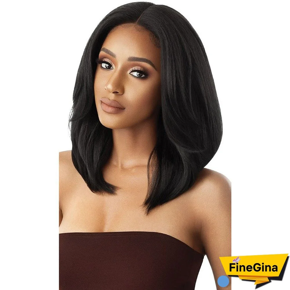 New Wig Female Short Straight Hair Female Wig Hood Black Brown