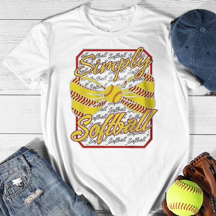 AL™ Simply Softball T-shirt Tee -01308-Annaletters