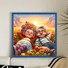 Old Couple-Full Embroidery 3 Strands 11CT Stamped Cross Stitch-40*40CM