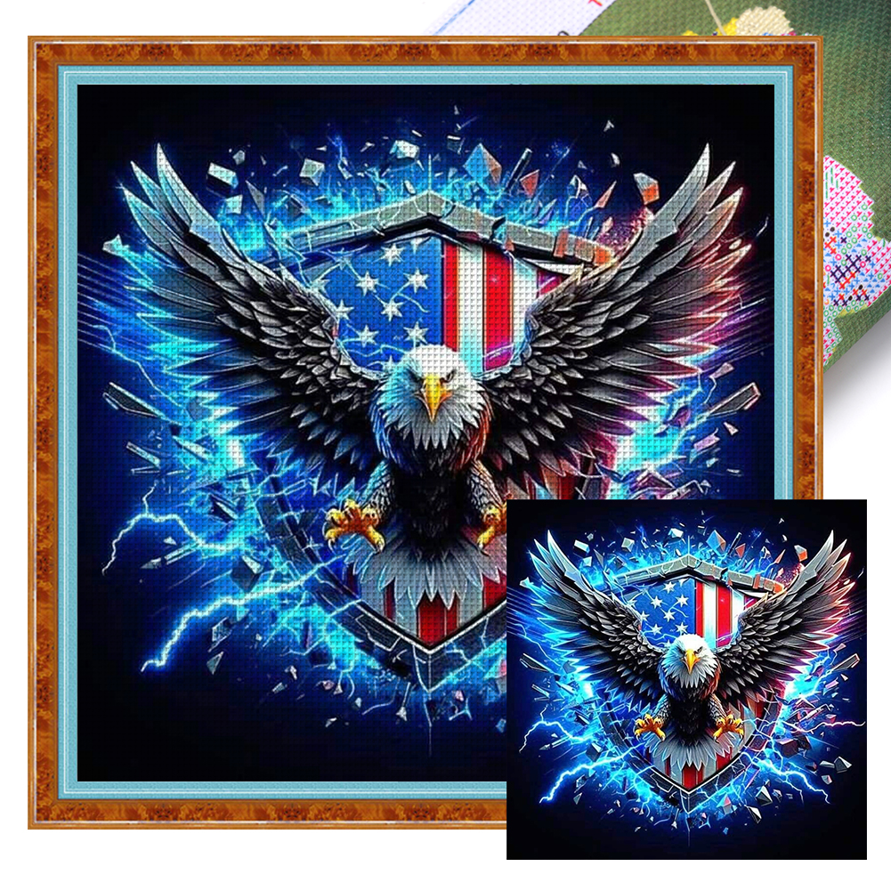 Independence Day Full 11CT Pre-stamped Canvas(50*50cm) Cross Stitch