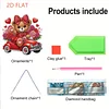 Valentine Day 2D Flat DIY Diamond Art Pendant Diamond Painting Crafts Set (Bear)