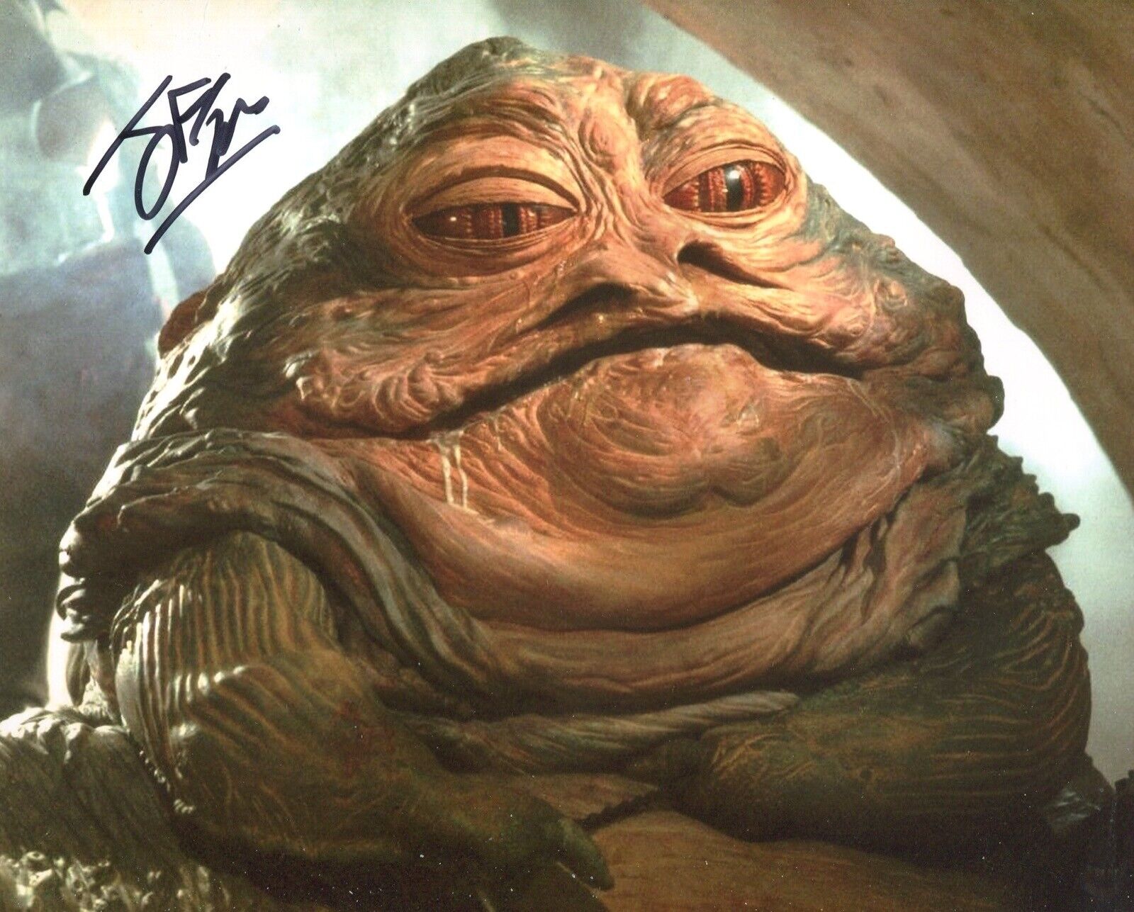 STAR WARS Jabba the Hutt Sculptor John Coppinger signed 8x10 Photo Poster painting IMAGE No2