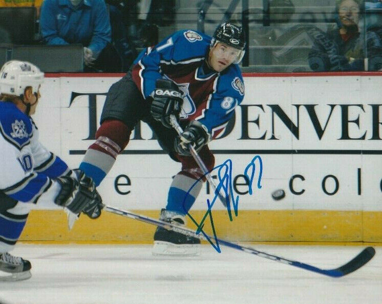 PIERRE TURGEON SIGNED COLORADO AVALANCHE Photo Poster painting #2 Autograph