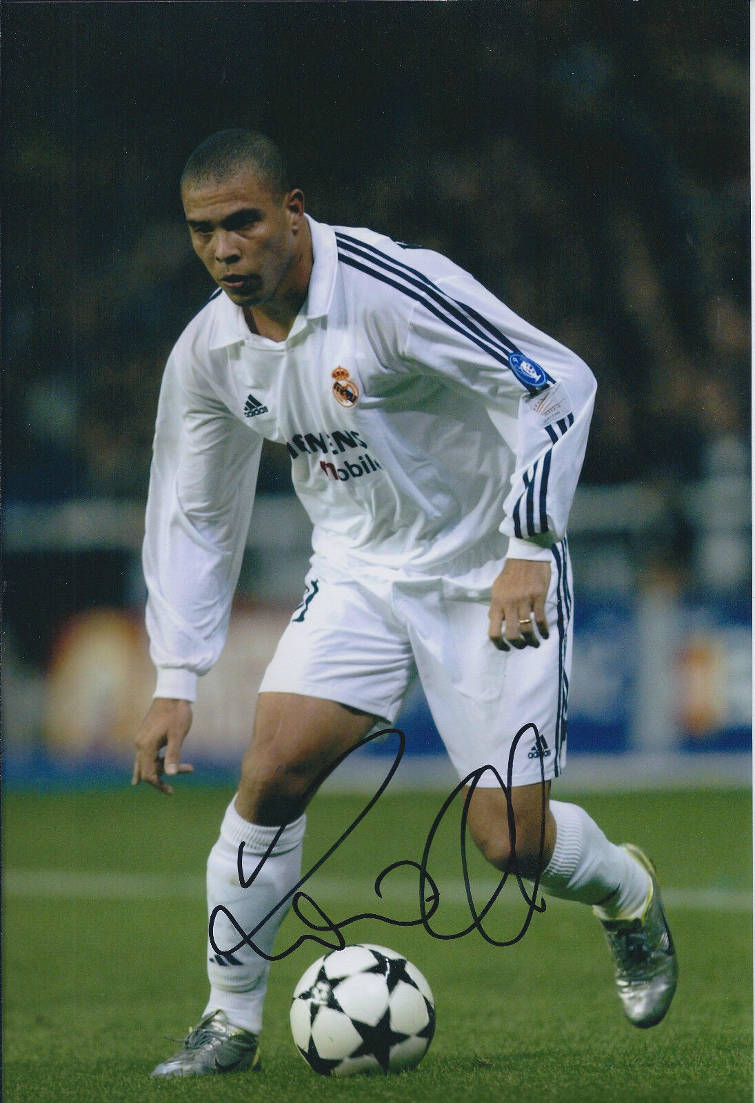 RONALDO SIGNED Autograph Real MADRID 12x8 Photo Poster painting AFTAL BRAZIL World Cup WINNER