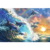 Dolphin Seascape  | Full Round Diamond Painting Kits