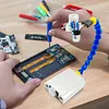 1/4In Thread Bench Vise Table Clamp Soldering Iron Holder PCB Welding Repair