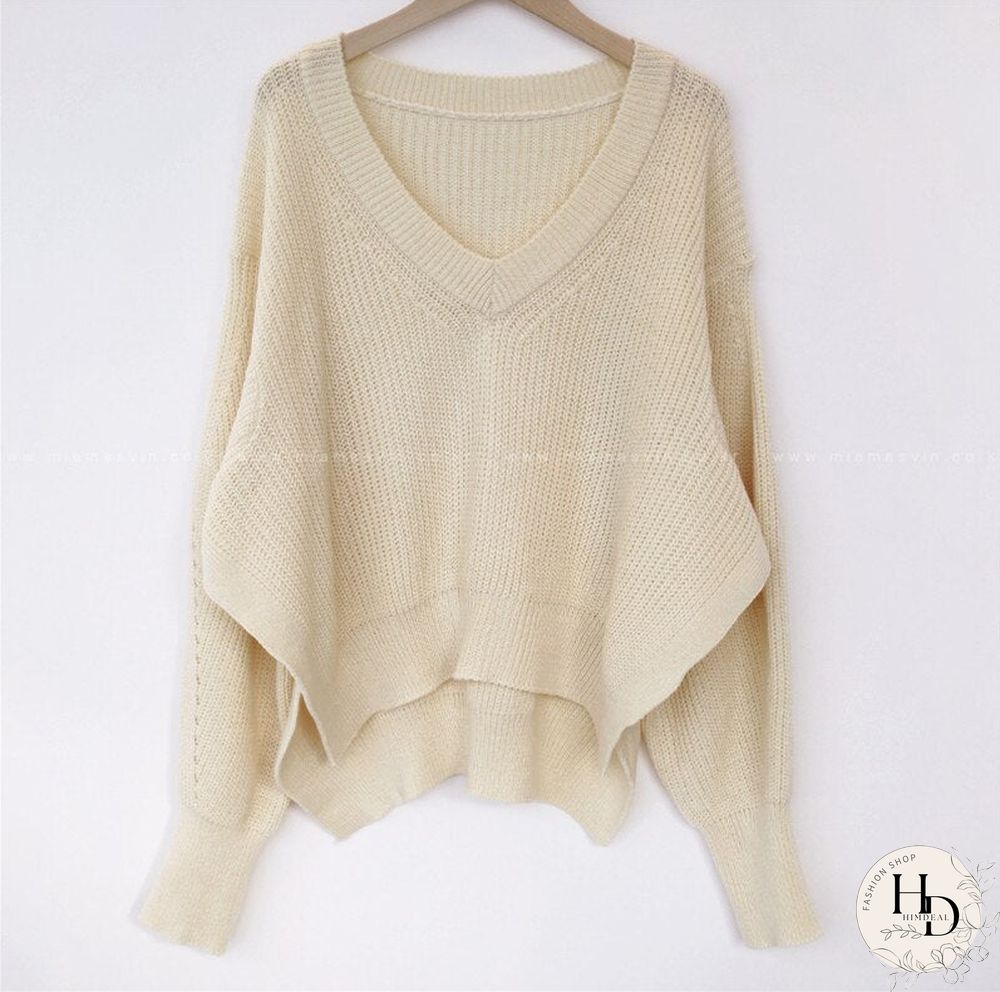 Christmas Gift Knitted Sweaters For Women Fall Winter Korean New Sweet Casual Loose V-neck Females Pullovers Sweet Simple Ladies Sweater Tops