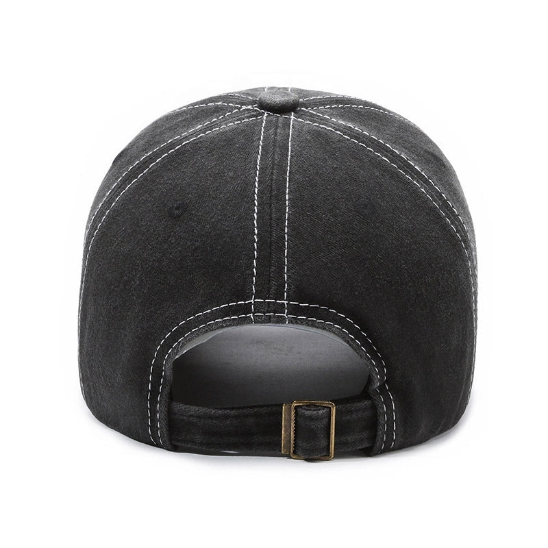 Hat Retro Letter Embroidery Peaked Cap Outdoor Men’s Sports Washed Men’s And Women’s Sun Hat Baseball Cap