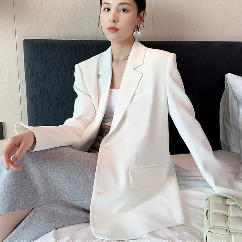 Toloer Toloer Suit Jacket Female Spring And Autumn 2024 New Korean Version Loose Web Celebrity Casual Professional Fashion Small Suit Jacket-Outfit Ideas
