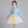 Kid Baby Girls Unicorn Party Rainbow Fancy Flower Dress