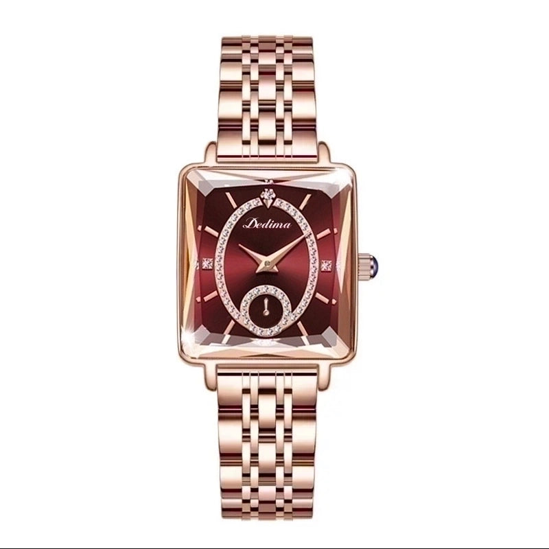 Casual Square Double Side Snaps Quartz Women’s Watches