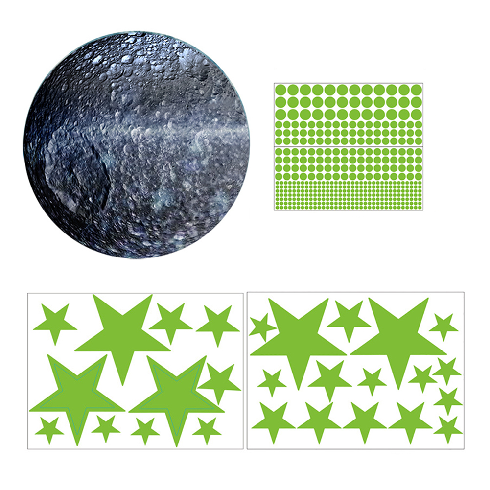 

Star Moon Luminous Wall Stickers Kids Baby Room Fluorescent Ceiling Decals, 501 Original
