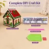 DIY 3D Diamond Painting Wooden Puzzle, Jigsaw Puzzle Diamond Art Holiday Party Xmas Decorations Hanging Kits
