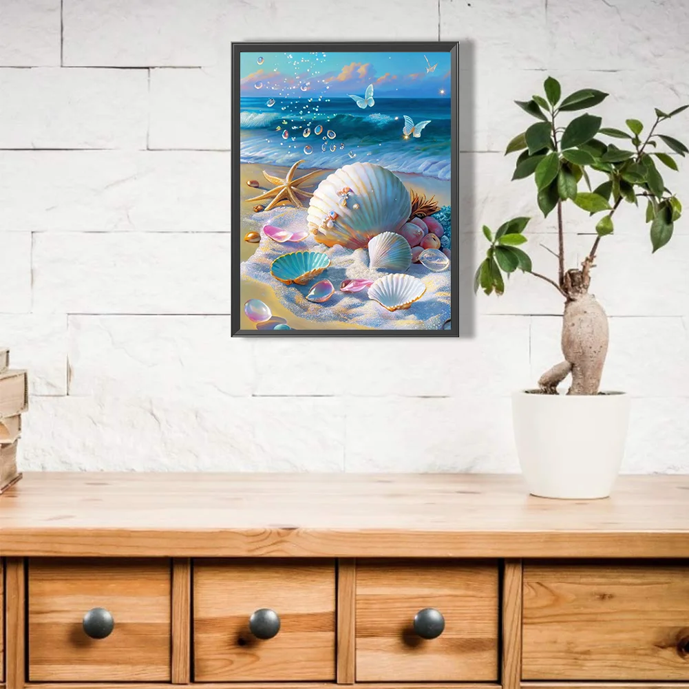 Diamond Painting - Full Round Drill - Beach(30*40cm)