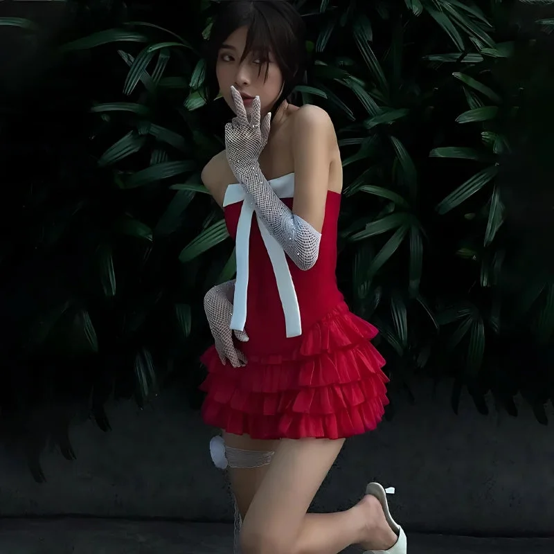 Brownm Corset Top & Mini Skirt Two Piece Set